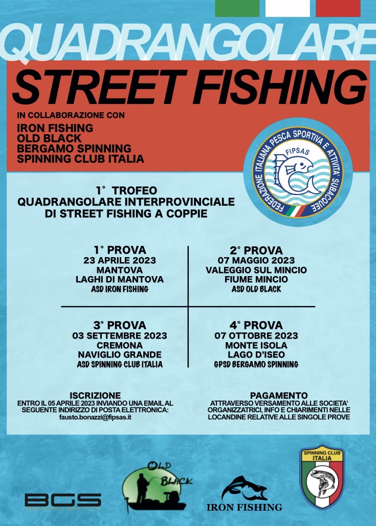 Regolamento quadrangolare streetfishing